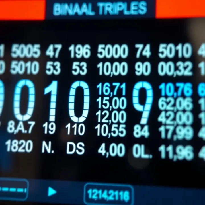 Chart demonstrating the correlation between binary triplets and their corresponding octal digits