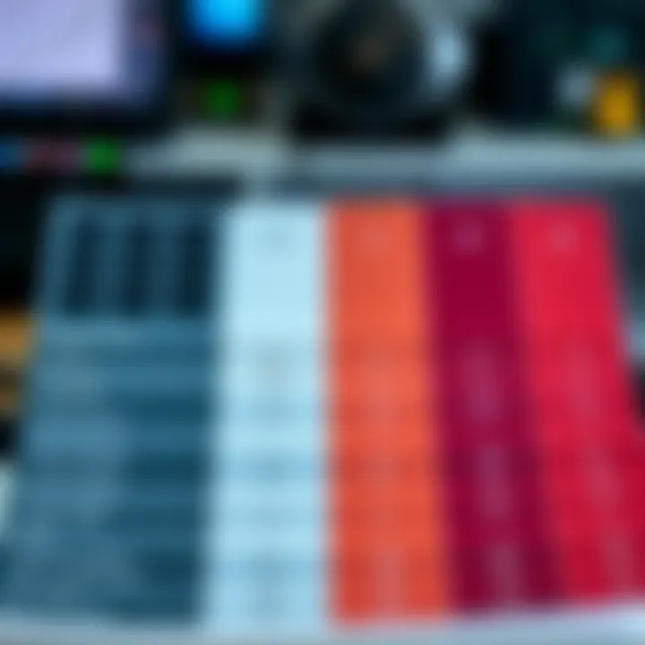 Comparison chart showing features and usability of various binary division calculators