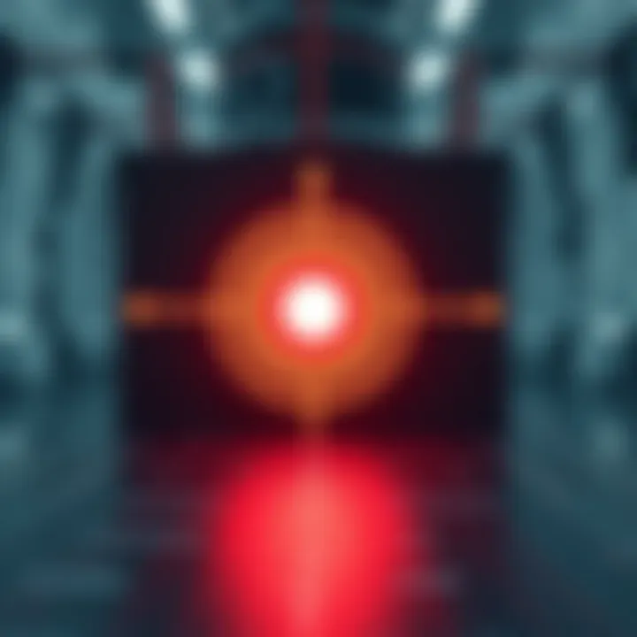 Diagram illustrating the binary search algorithm dividing a sorted array to find a target value efficiently