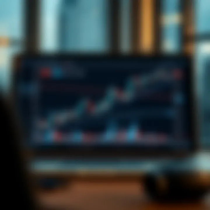 Graph showing binary trading concepts and strategies
