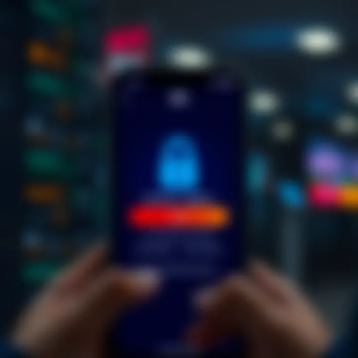 Secure login screen for BU trading app highlighting security features and authentication options