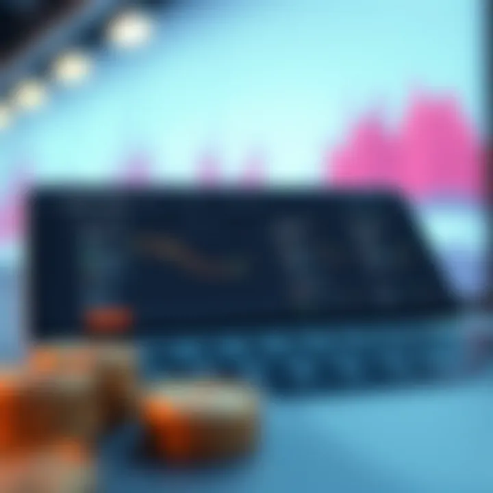 Visualization comparing crypto trading platform features including fees and user interface