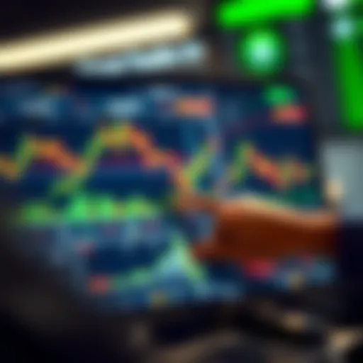 User interacting with an intuitive forex trading platform interface displaying currency pairs and charts