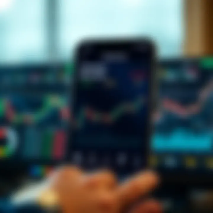 User interface of a crypto trading app highlighting security features and market charts