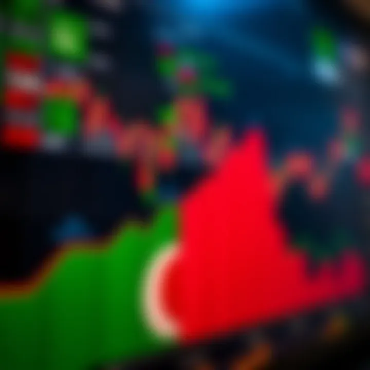 Graph showing upward trends with Pakistani flag colors representing forex trading growth