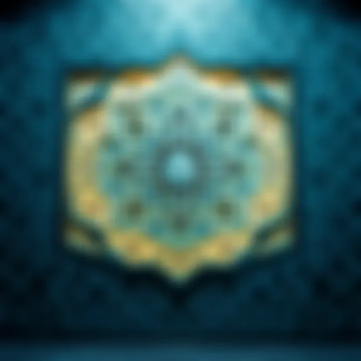 Islamic geometric patterns symbolizing Shariah law and ethical finance principles in forex trading