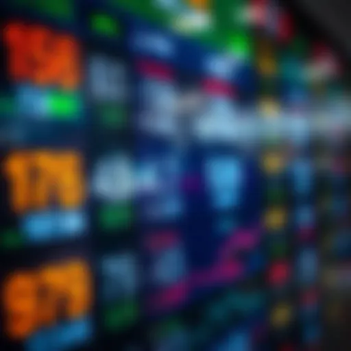 Currency exchange rates displayed on a digital financial market board
