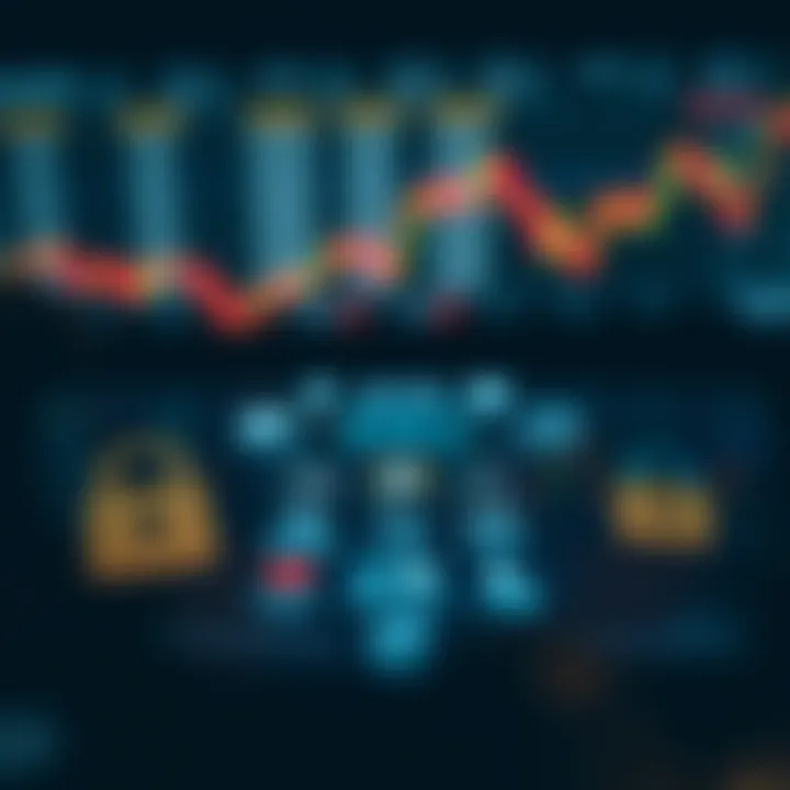 Secure mobile app interface showing encryption and data protection icons for trading safety