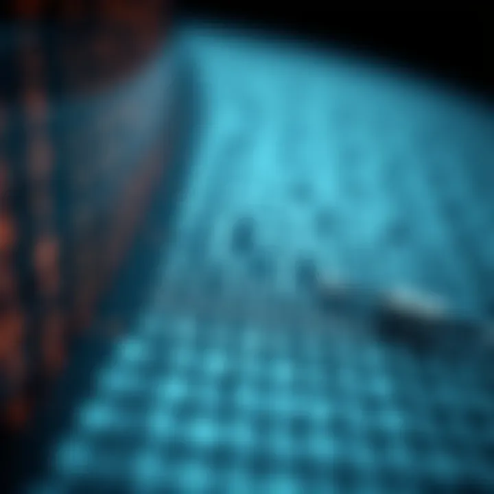 Visualization of binary search algorithm working on a sorted array to locate a target element