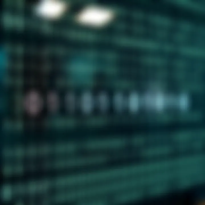 Diagram illustrating the binary number system with zeros and ones interconnected