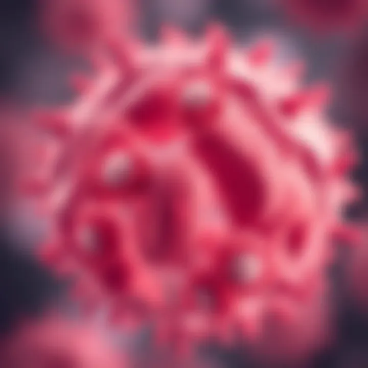 Illustration showing the division of a bacterial cell into two identical cells