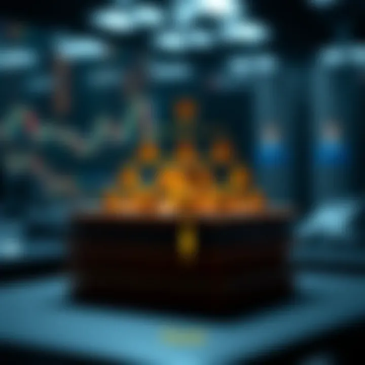 Diagram showing the hierarchical structure of a binary heap with parent and child relationships