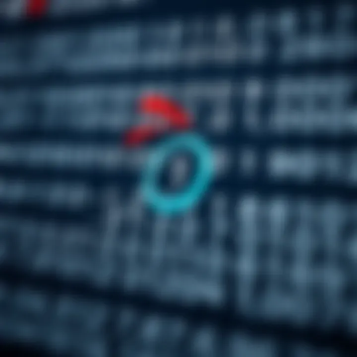 Diagram showing binary numeral system with digits zero and one