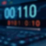 Diagram illustrating binary digits converting into a decimal number using positional values