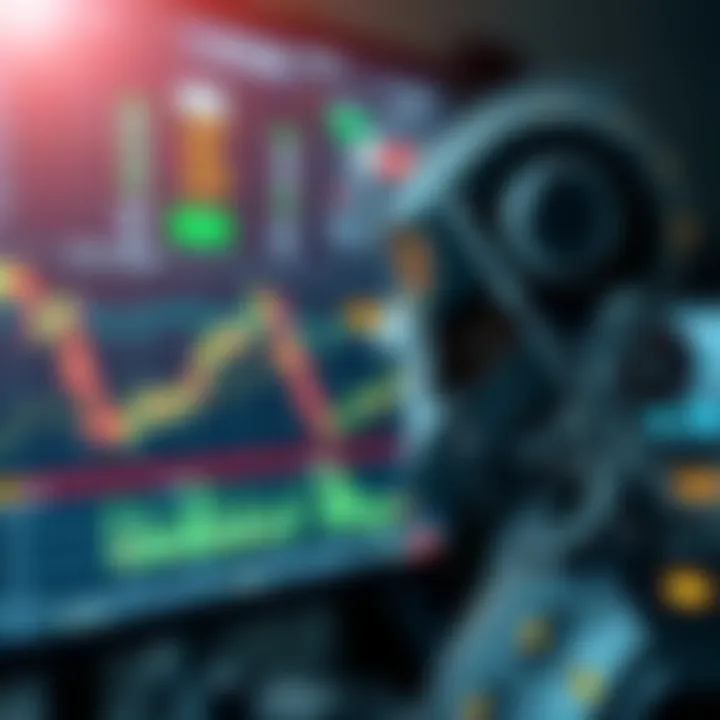 Digital interface showing automated trading signals and data analysis