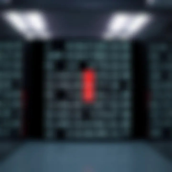 Illustration showing a sorted array with highlighted midpoint during binary search