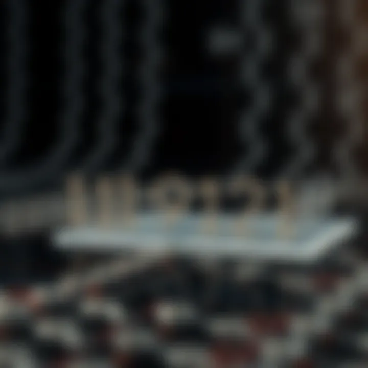 Diagram illustrating binary search splitting a sorted data array to find a target value efficiently