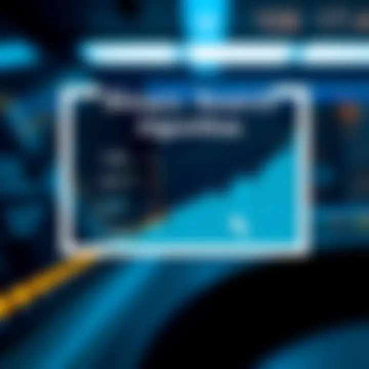 Diagram illustrating the binary search algorithm narrowing the search range within a sorted list