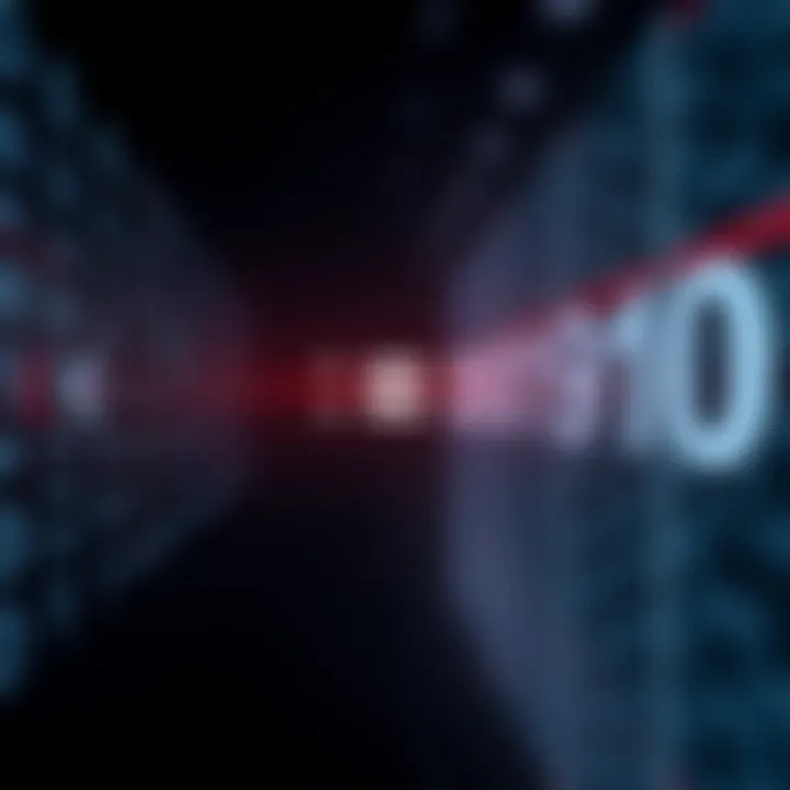 Visual example showing numeric transformation from binary sequence to decimal number