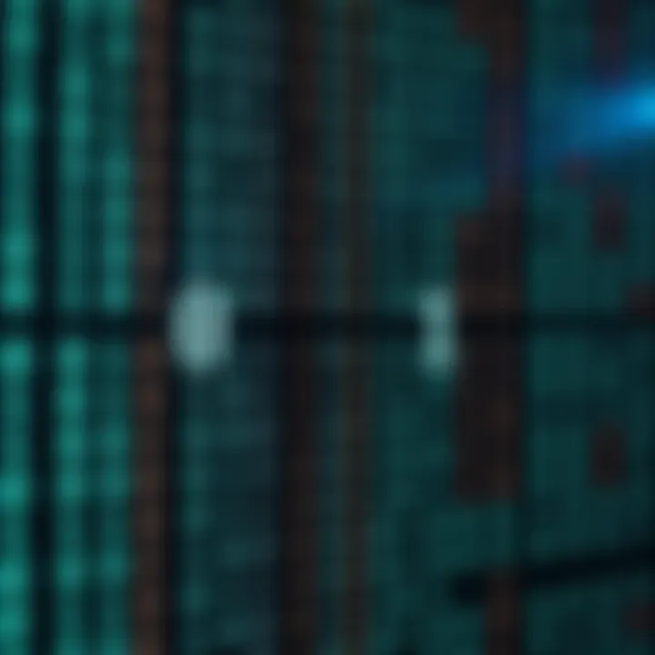 Illustration showing two states of a binary variable represented as zero and one in a digital grid