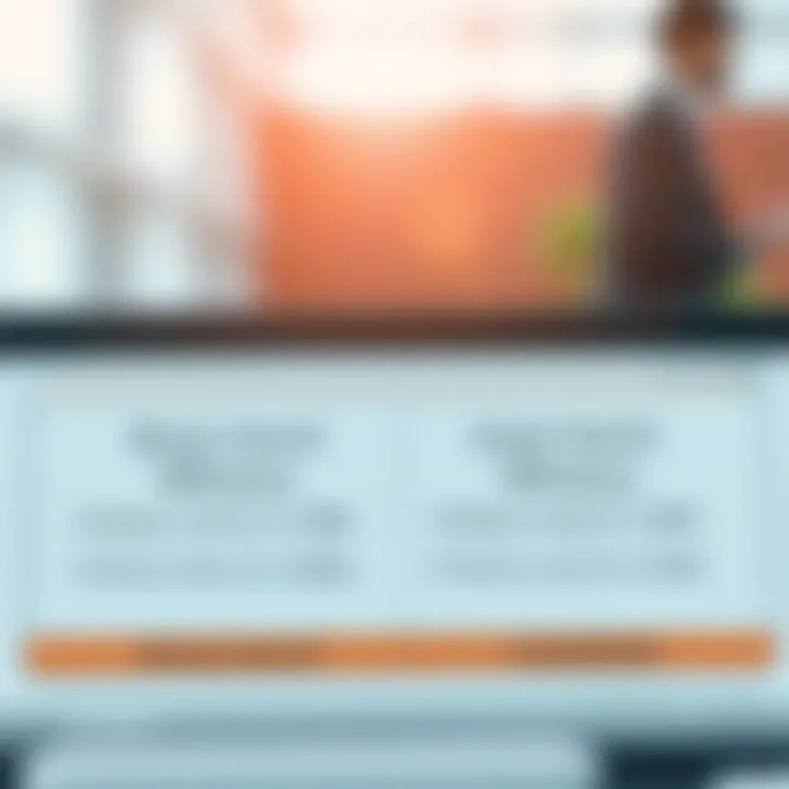 Diagram comparing binary search with linear search highlighting efficiency and complexity differences