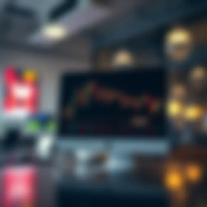 Illustration showing a bullish and bearish head and shoulders chart pattern with trend lines and price movement indication