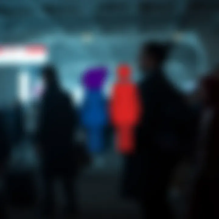 Illustration symbolizing non-binary gender diversity with abstract shapes and colors