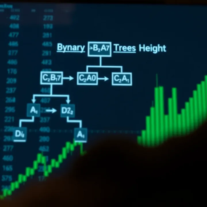Flowchart illustrating the method to calculate the height of a binary tree using recursion