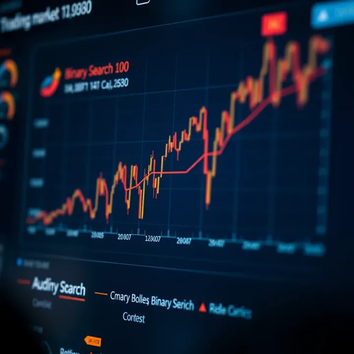 Chart comparing binary search with alternative search methods in non-ideal conditions
