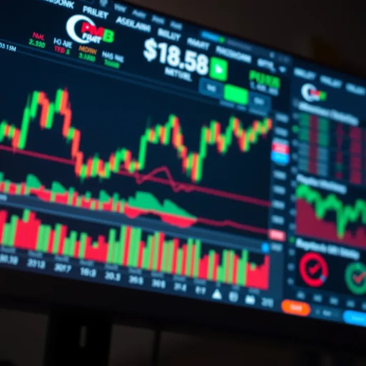 Various technical chart patterns displayed on a trading platform interface