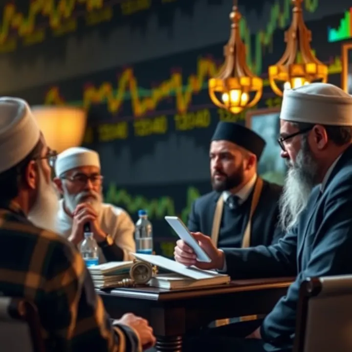 Scholarly Perspectives on Forex Trading in Islamic Finance Visual representation of scholars debating the permissibility of forex trading under Islamic law