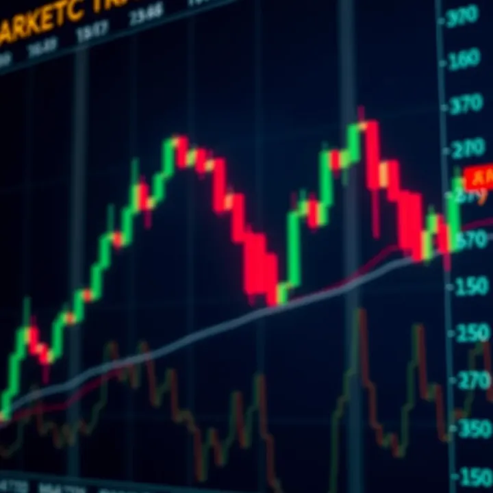 Shooting Star Pattern Indicating Bearish Market Sentiment Illustration of a shooting star candlestick pattern highlighting bearish sentiment in trading charts