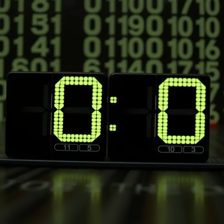 Visual representation of binary digits aligned for addition with carry-over indicators