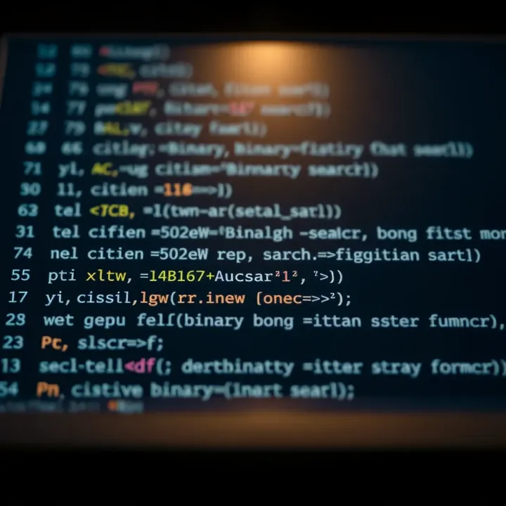 Binary Search Implementations in C++ C++ code snippet showing iterative and recursive binary search functions