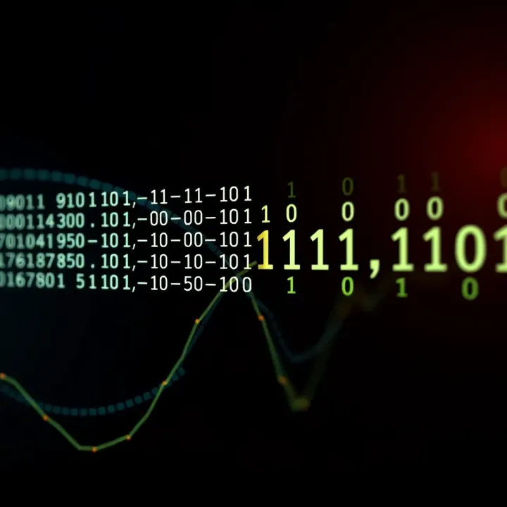 Binary and Hexadecimal Representation Example Visual example showing comparison between binary sequences and their corresponding compact hexadecimal representation