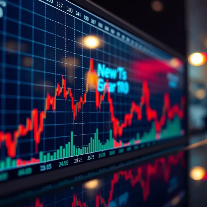 Graph showing forex currency fluctuations influenced by news events in Pakistan