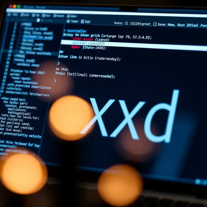 Command line interface displaying binary to hex conversion using xxd