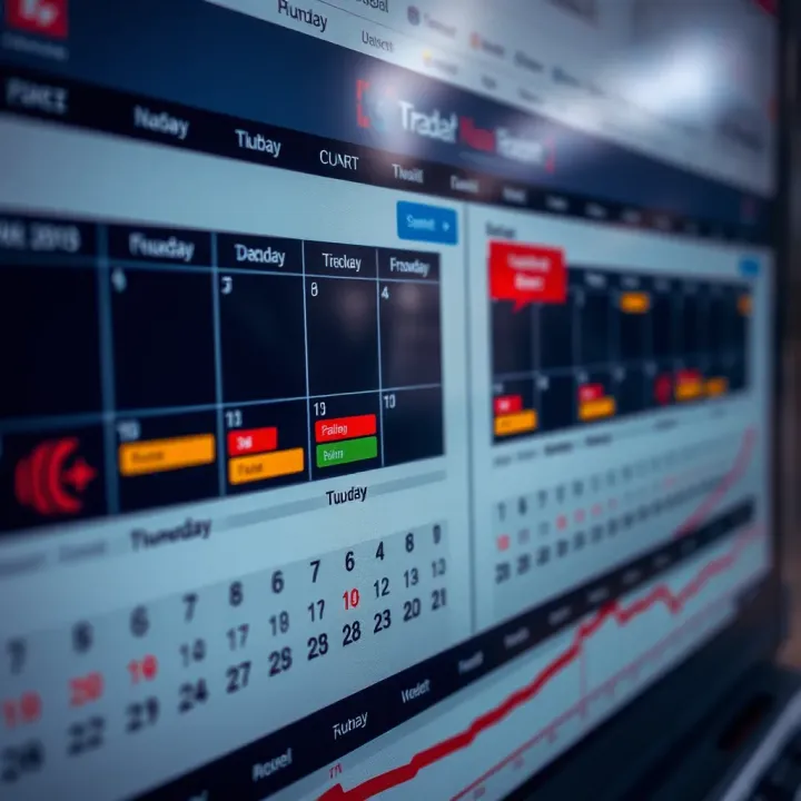 Economic calendar highlighting key financial events relevant to Pakistan's market